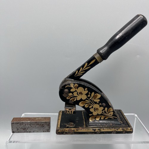 Letter press embossing stamp - letter,