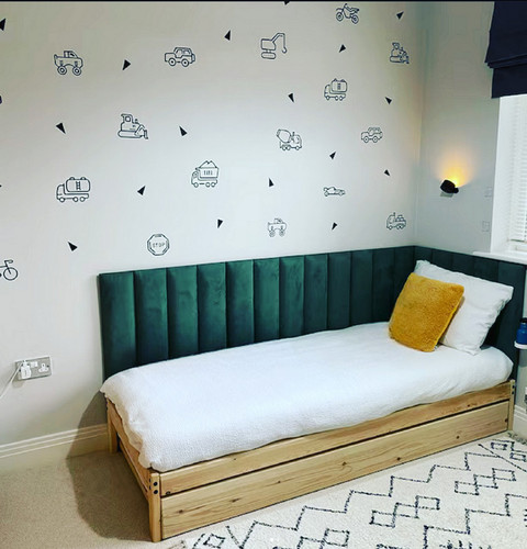 Wall panels headboards green - wall,