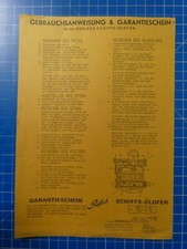 Refleks Ship Oil Furnace Instruction Manual Warranty Certificate 1996 H14423