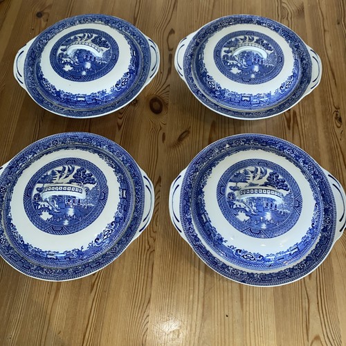 Blue willow woods ware tureens - woods,