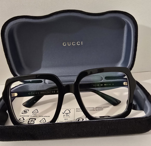 Gucci eye glasses black square - eye,