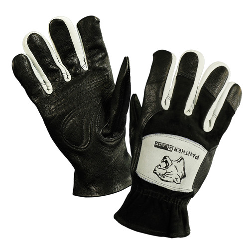 Black panther goats skin - black,