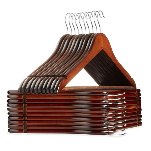 Wooden suit hangers - 20,