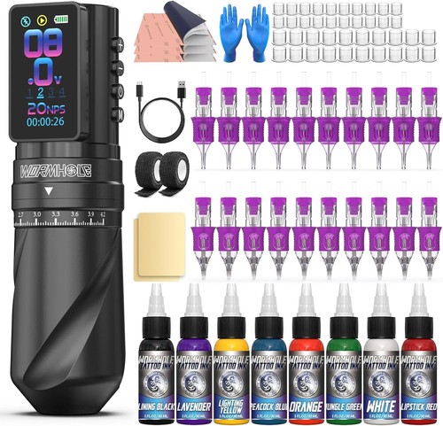 Wireless tattoo gun kit rotary - tattoo,