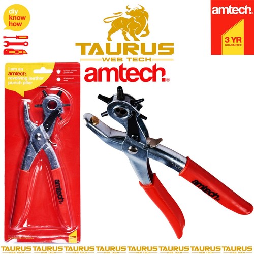 Amtech revolving leather punch - amtech,