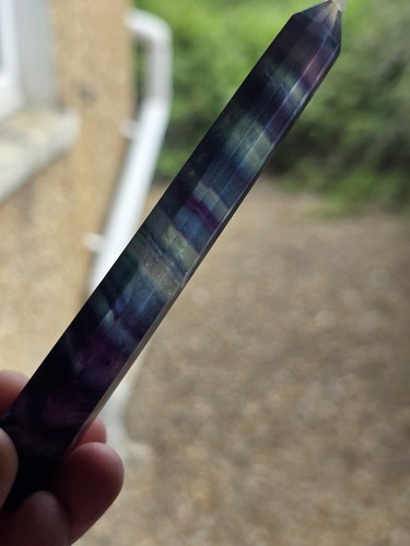 Blue purple rainbow fluorite - blue, /purple