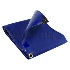 Extra Heavy Duty PVC Tarpaulin 560GSM Cover Waterproof Tough Lorry Tarp Blue