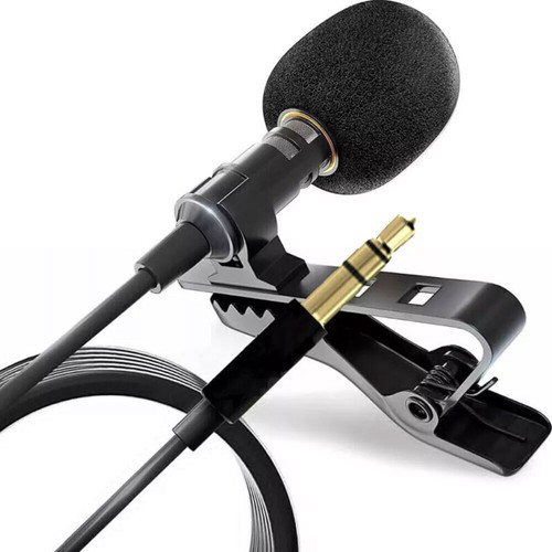 Clip lapel microphone wired - on,