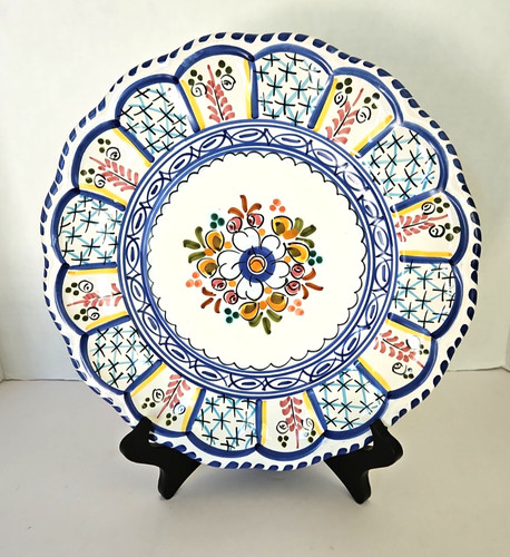 Vtg hand painted spanish - vtg., hand-painted
