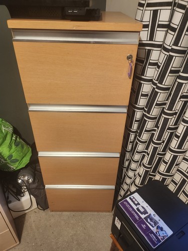 Drawer filing cabinet with - 4,