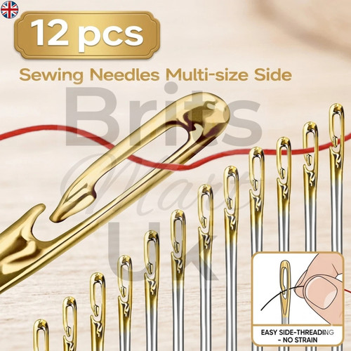 Self threading sewing needles - self,