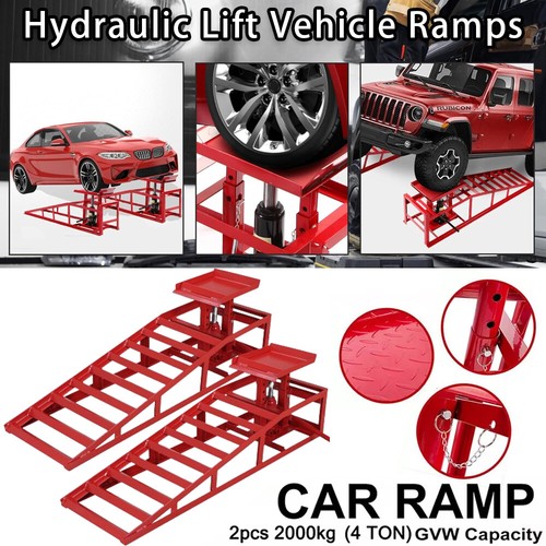 4ton hydraulic car ramps 2pc - hydraulic,