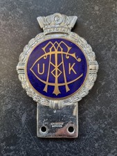 Vintage UKCTA. J.R.Gaunt. Car Badge. Unusual. Please Look. 