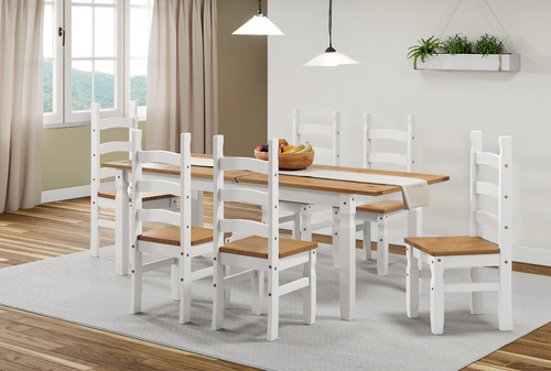 Corona dining table chairs - 6,