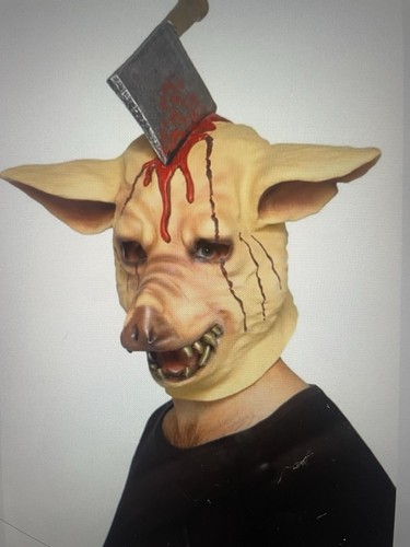 Smiffys pig head mask impaled - head,
