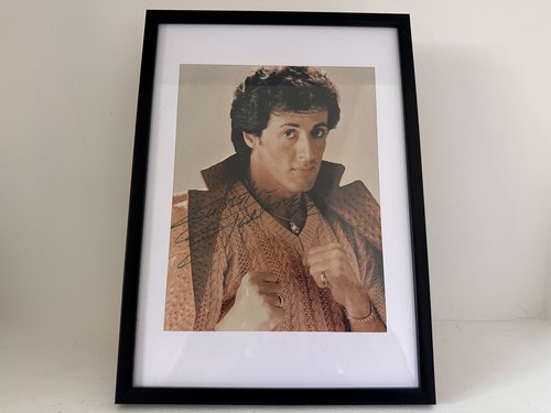 Sylvester stallone signed 10x8 - stallone,