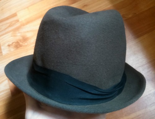 Vintage man men hat - , brown