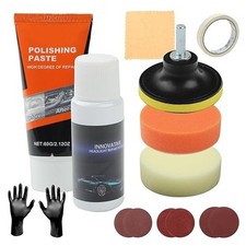 Car Headlight Restoration Kit Scratch Repair Polishing Paste Easy To Use 16 PCS