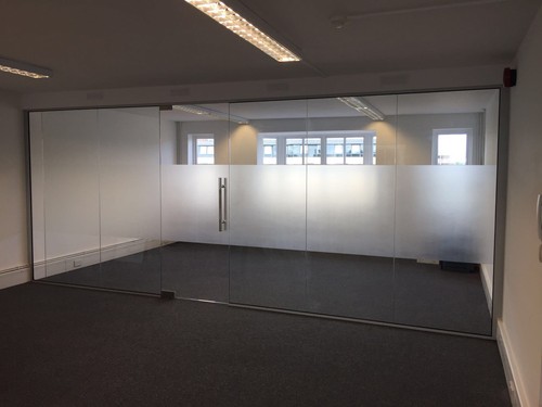 Glass divider office - glass,