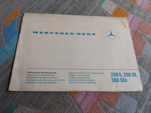Mercedes benz w108 w109 - benz,