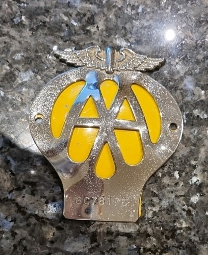 Vintage car grille - grille, badge