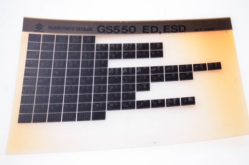 Oem suzuki gs550 esd - gs550,