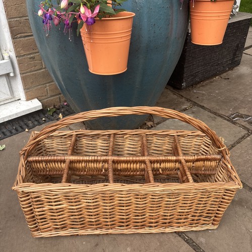Vintage wicker wine bottle - wine,