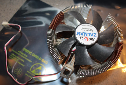 Zalman cpu fan and heatsink - and,