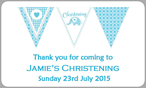 Boy christening thankyou - boy's,