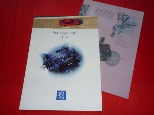 1992 peugeot 405 t16 brochure - peugeot,