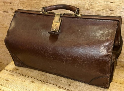 Vintage english brown leather - brown,