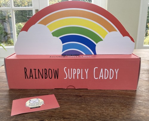 Rainbow pen pot - pen,