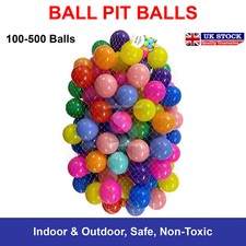 Multicolour Ball Pit Balls Kids Plastic Soft Play Balls Kids Pen Room Pool Bath