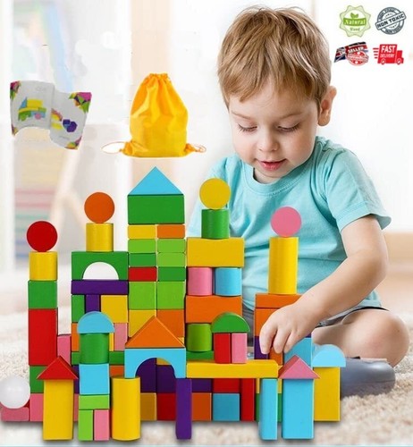 100pc childrens wooden - 100pc,