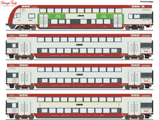 Roco CFL Bi-Level Coach Set
