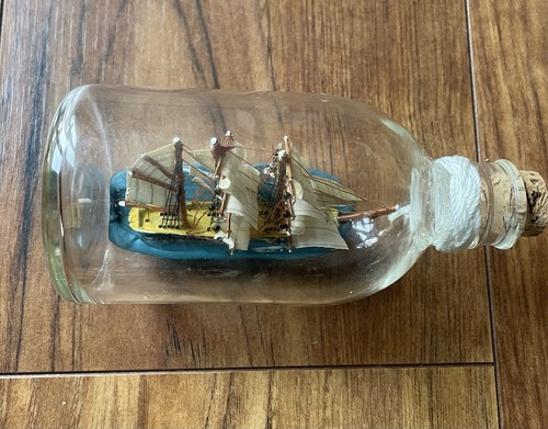 Vintage ship bottle - ship, in