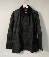 Barbour Ashby Men's Waxed Jacket Black Size Small BNWT