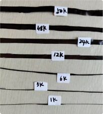 1K/3K/6K/12K/24K/48K/50K Carbon Fiber Fibre Tow Filament Yarn Thread Tape 30M