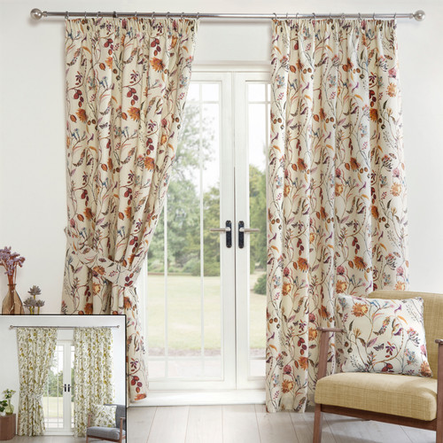 Floral lined ready - lined, pencil