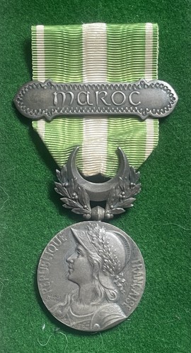 French army medal for - medal, maroc
