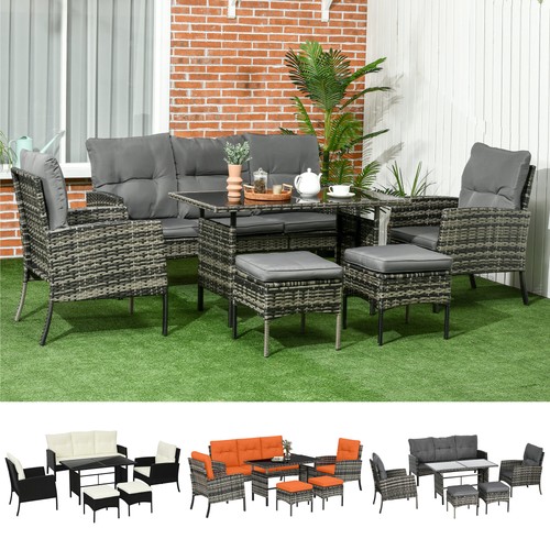 Rattan garden furniture set - rattan, w/