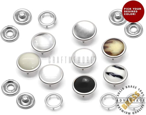 Washable 12mm pearl snaps with - washable,