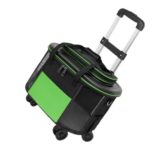 Green portable pet trolley - green,