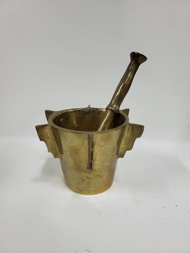 Bronze mortar with pestle - mortar,