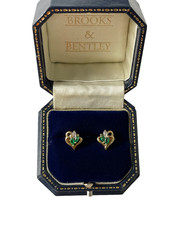 Emerald and Diamond Earrings