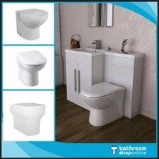 White L Shape Bathroom