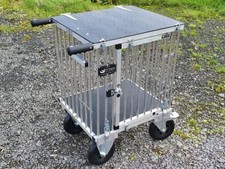 Titan 1 Berth SMALL Aluminium Dog Show Trolley with 8" All Terrain Wheels 