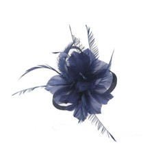 Flower Hair Clip Feathers