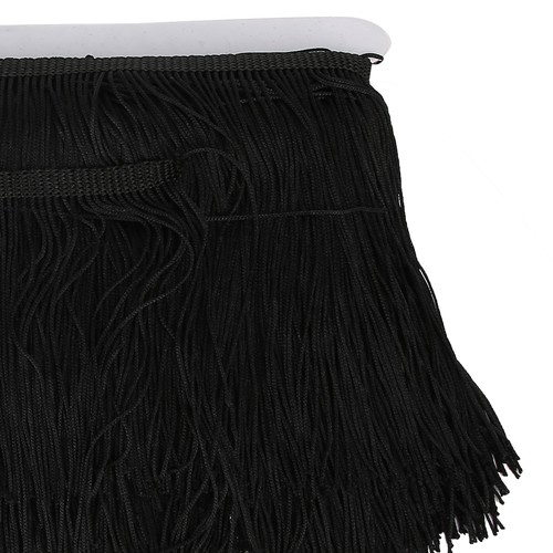 Black 10yd 14cm - , fringe