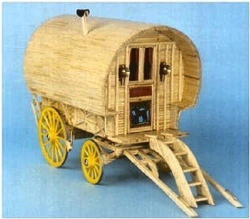 Bow top caravan matchstick - bow,